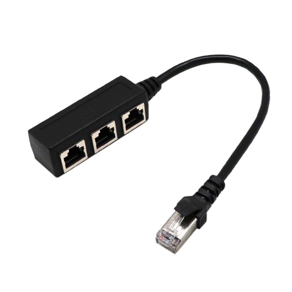 Đầu Chia Cổng Mạng LAN RJ45 Y 1 Thành 3 Cổng Cho CAT 5 / CAT 6