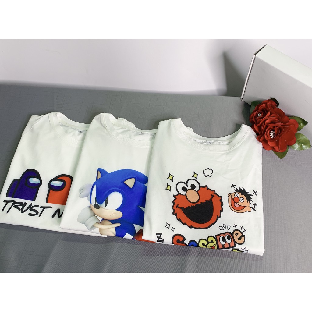 [FREESHIP] [ẢNH THẬT] Áo Thun Nam Nữ UNISEX in hình SESAME STREET 07