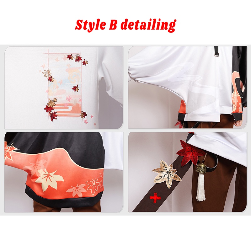 Set trang phục hóa trang nhân vật game Genshin Impact Kaedehara Kazuha anime dành cho nam