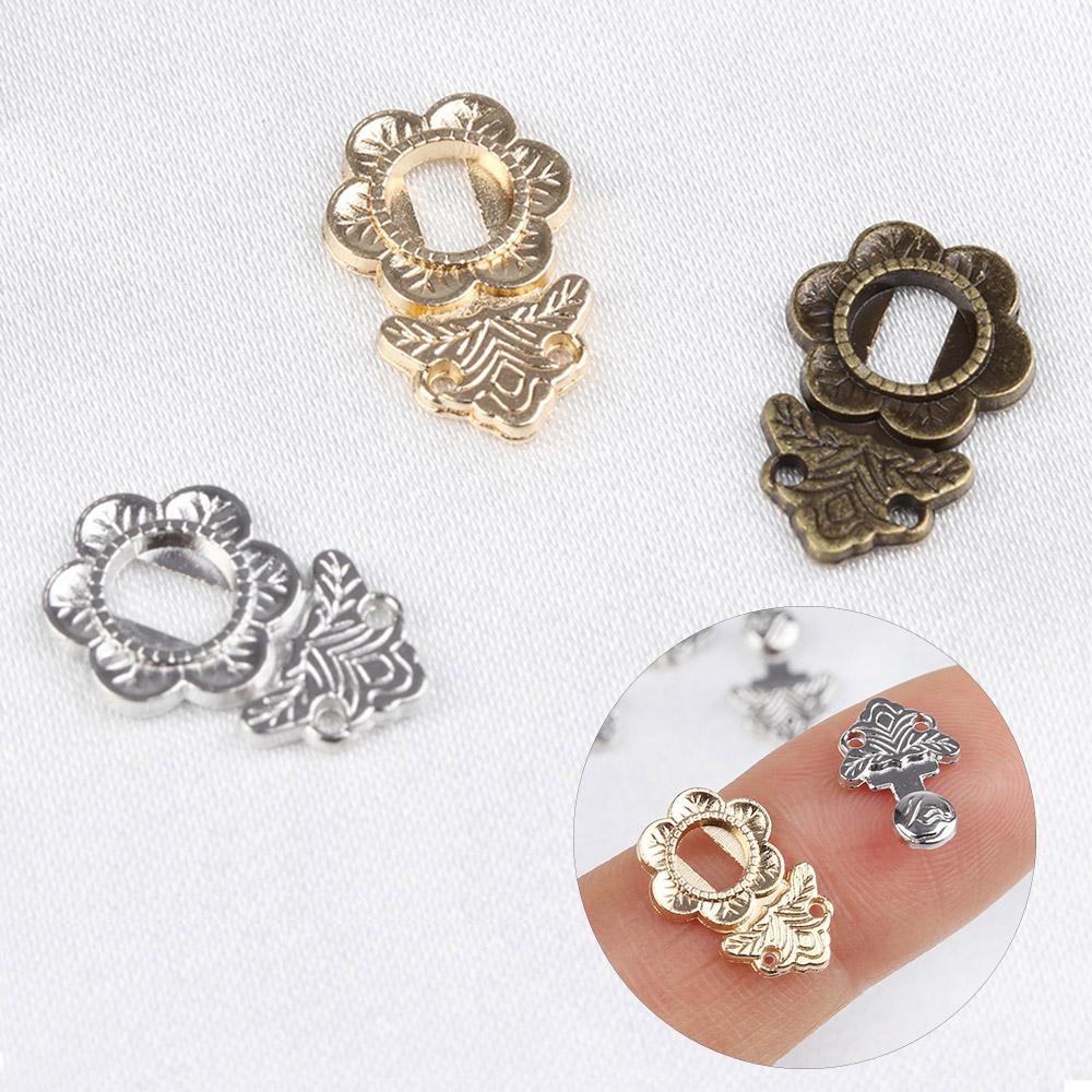 BEBETTERM Bộ 10 Nút Thắt Lưng 3 Màu 18mm Bằng Kim Loại Cho Búp Bê