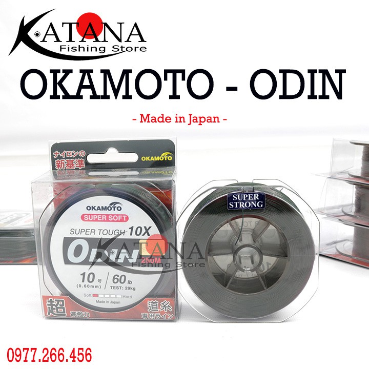 Cước Câu Okamoto ODIN - Chính hãng cuộn 250m