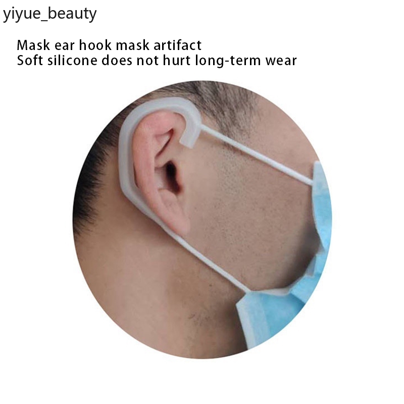 (Hàng Mới Về) Cặp Móc Đeo Khẩu Trang Bằng Silicone Chất Lượng Cao