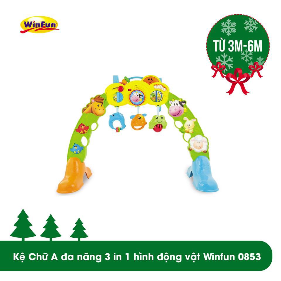 Kệ Chữ A đa năng 3 in 1 hình động vật Winfun 0853