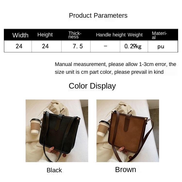 Túi đeo vai sức chứa lớn thiết kế đơn giản thời trang dành cho nữ