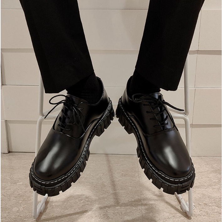 Giày nam cổ thấp dr martens nam hàn quốc tăng chiều cao 6 cm MD New 2022