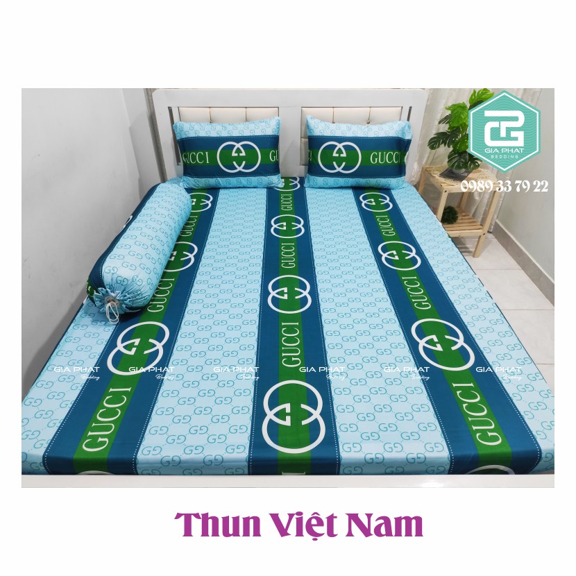 [Link 1_ kẻ sọc ] Ga lẻ thun lạnh Việt Nam cao cấp ( Đủ kích thước, không áo gối)