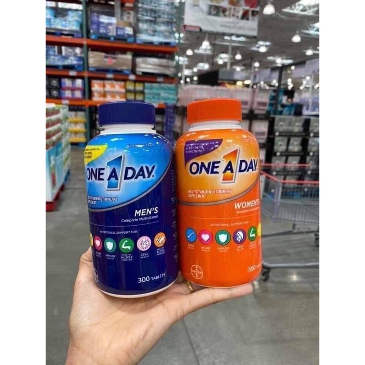 Viên uống Vitamin tổng hợp One A Day dưới 50 tuổi For Men's - For Women's 300 viên của Mỹ