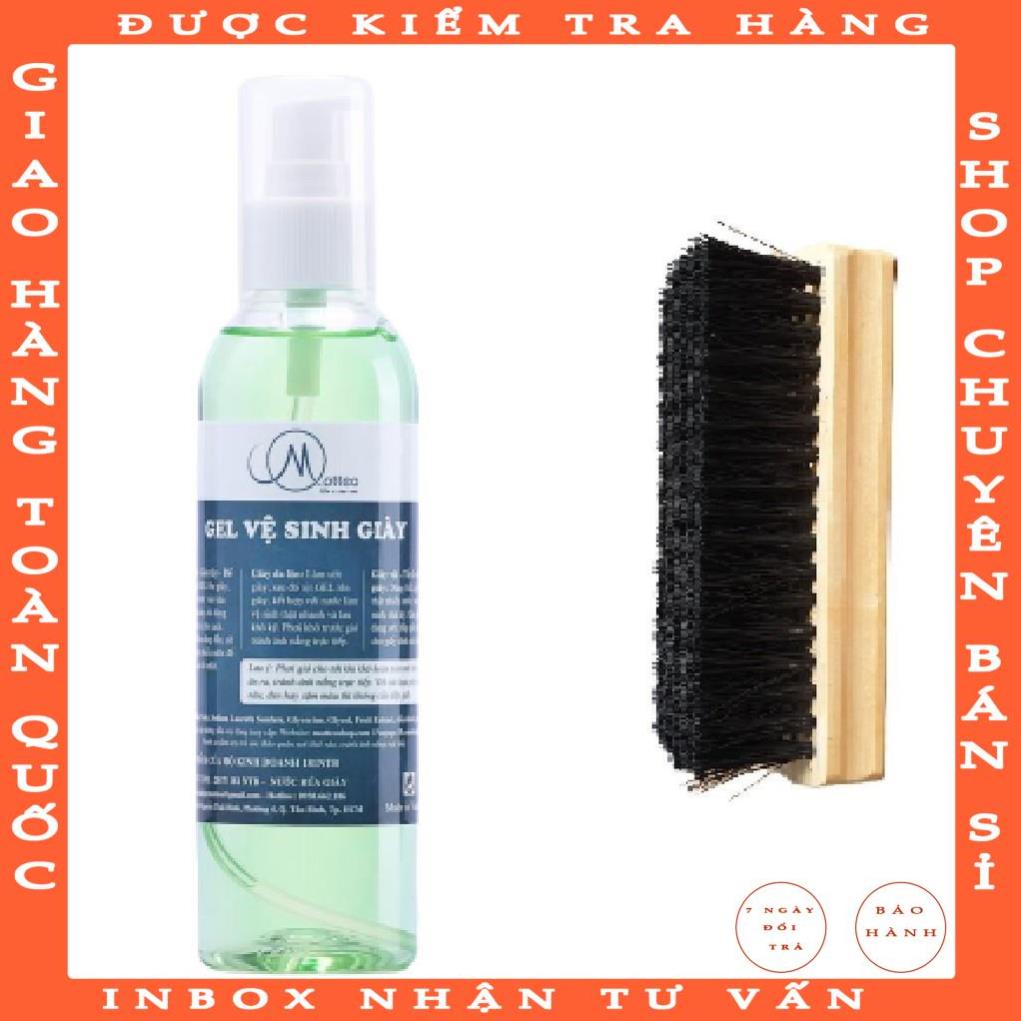 Gel vệ sinh giày MOATTEO đậm đặc 200ml tặng kèm bàn chải - vuqashop