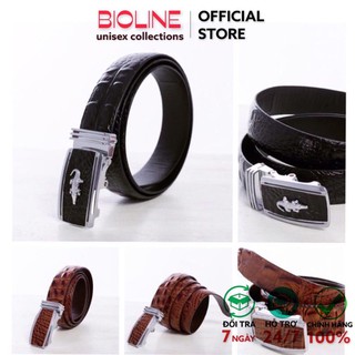 [DA BÒ CAO CẤP] Thắt lưng nam da bò cao cấp vân cá sấu Bioline leather belt