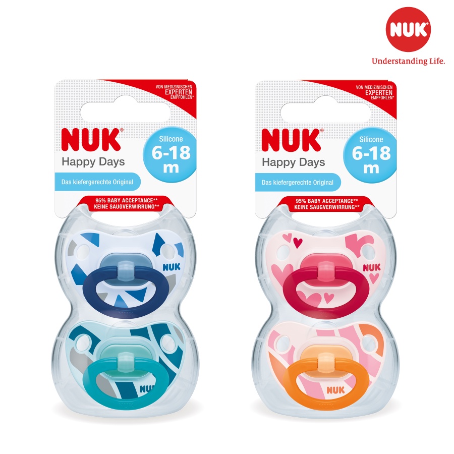 Bộ 2 Ti Giả Silicone Happyday NUK