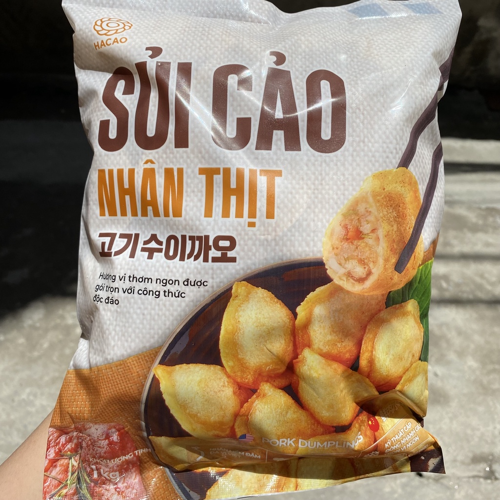 SỦI CẢO ĂN LIỀN NHÂN THỊT ĂN VẶT CHIÊN THẢ LẨU GÓI 1KG