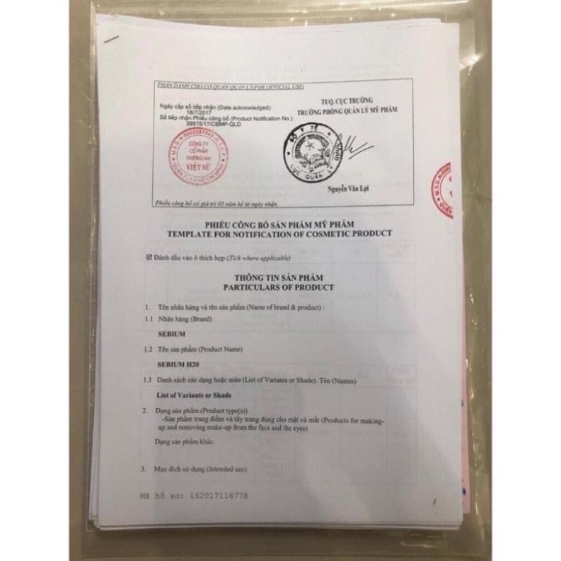 Tẩy trang Bioderma sebium và crealine xanh/hồng