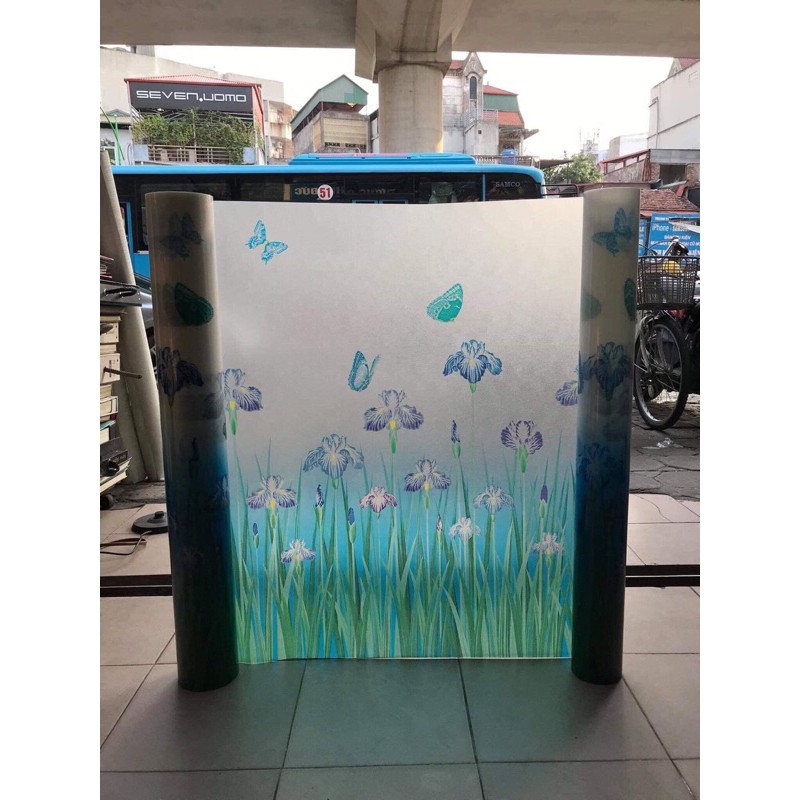 giấy dán kính 3D kích thước 90x100cm