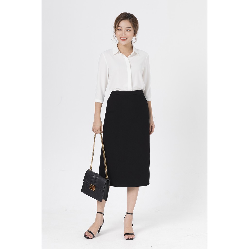 Chân váy ôm, xẻ sau Lamer L62F19Q001-S1400 (Đen) | BigBuy360 - bigbuy360.vn