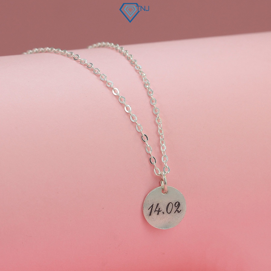 Dây chuyền khắc tên theo yêu cầu nữ bạc đẹp giá rẻ DCN0587 Trang Sức TNJ