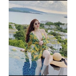 bikini chuối kèm ao choàng