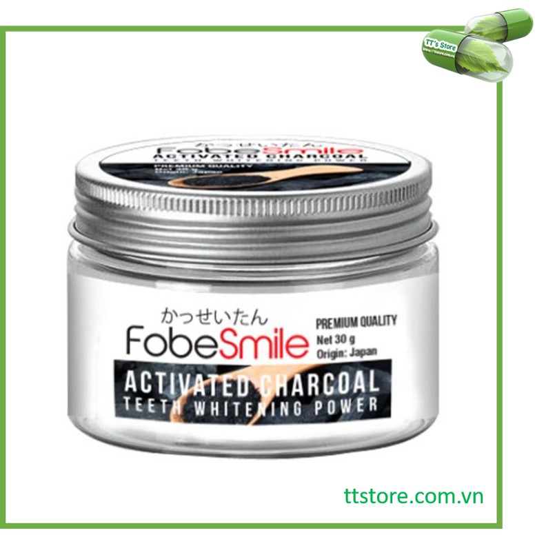 Bột trắng răng Fobesmile - Than hoạt tính tẩy trắng răng Nhật Bản