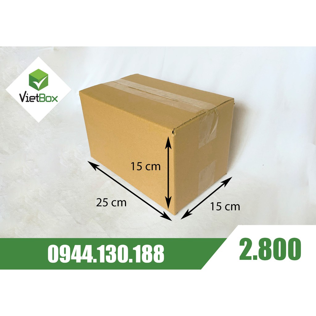 Combo 20 hộp carton 25x15x15