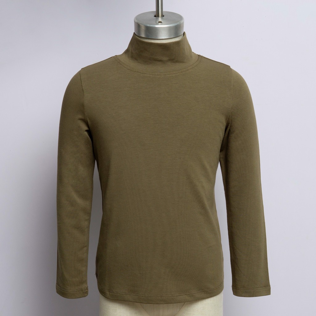 Áo body bé trai SAYME áo giữ nhiệt cotton có cổ dáng ôm cực ấm KBIT0004-5