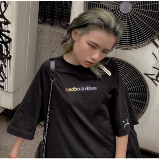 Áo Thun SADBOIZVIBES TEE 7 Màu Ful Tag Logo Thêu