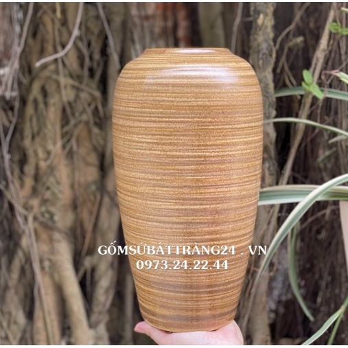 LỌ HOA DECOR CAO 30cm BÌNH HOA GỐM TRANG TRÍ NỘI THẤT LỌ CẮM HOA DÁNG ỐNG