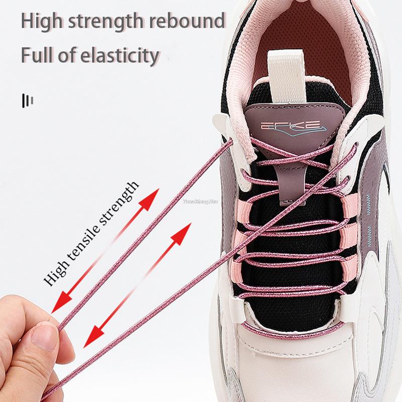 Dây Buộc Giày Co Giãn Nhiều Màu Sắc Không Cần Buộc Tiện Dụng Cho Người Lớn Và Trẻ Em