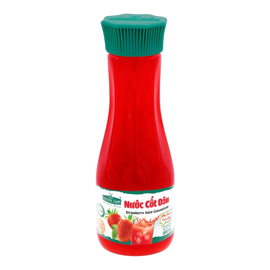 Nước cốt Golden farm chai 800ml - đào, dâu, bưởi, ổi, xoài, chanh dây