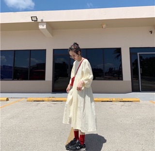 Đầm babydoll dài ulzzang