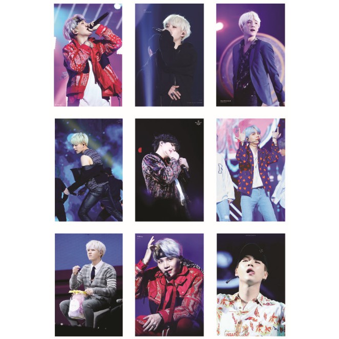 Lomo card ảnh thành viên BTS SUGA on stage Full 54 ảnh