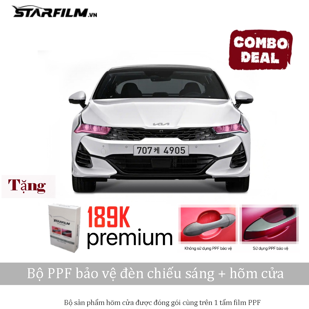 Bộ PPF bảo vệ đèn chiếu sáng STARFILM cho KIA K5 2022