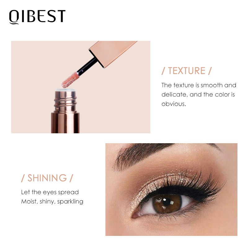 Phấn mắt dạng lỏng QIBEST E18045 15 màu nhũ ánh kim tùy chọn 23g | BigBuy360 - bigbuy360.vn