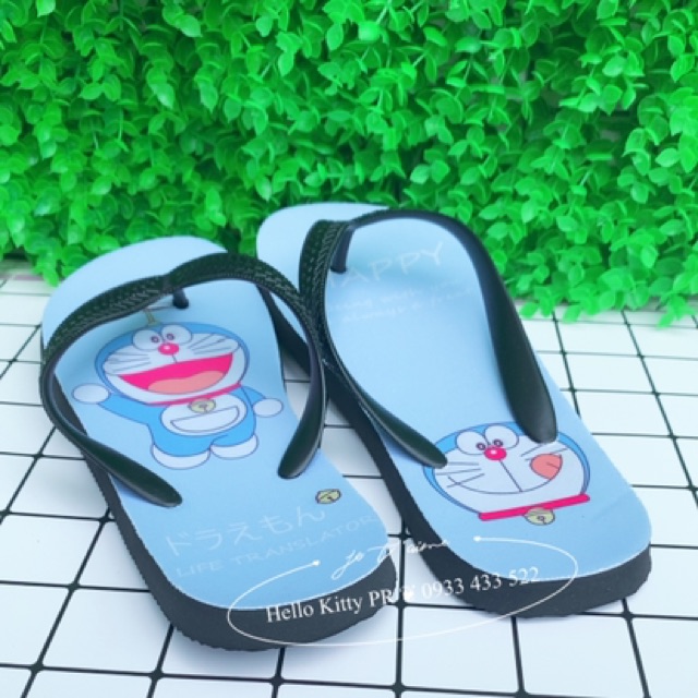 DÉP KẸP ( XỎ NGÓN ) HELLO KITTY &amp; DORAEMON DOREMON