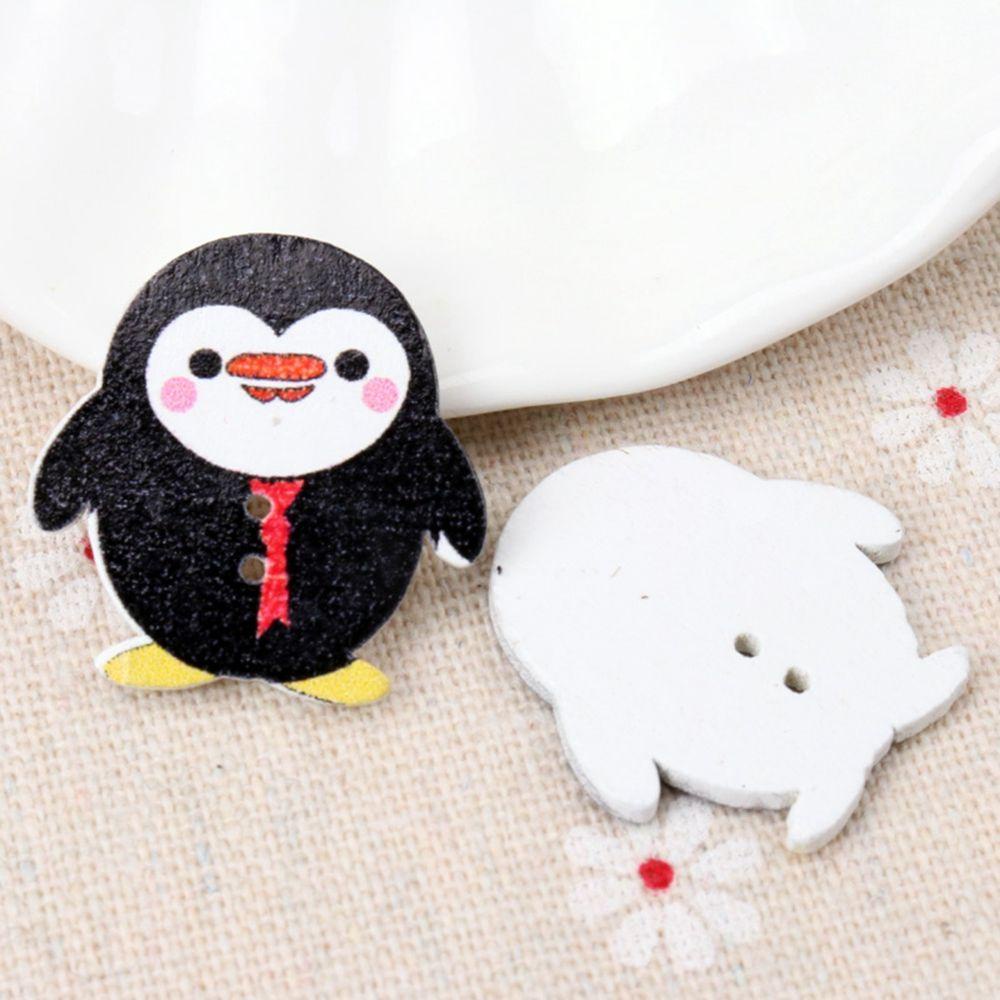 YIYU Nút Áo Hình Chim Cánh Cụt Dễ Thương