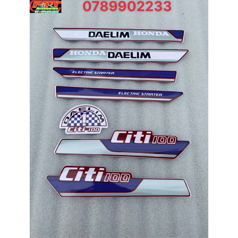 BỘ TEM XE CITI DAELIM 100