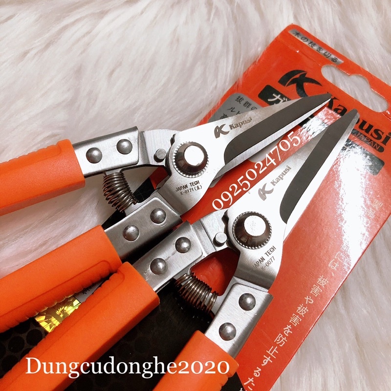 Kéo Cắt Tỉa Dăm Cành Mũi Thẳng Kapusi Japan K-0077/K-0171