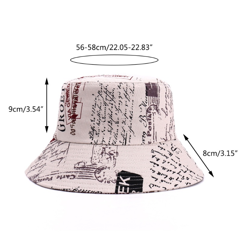 Nón Tai Bèo In Chữ Graffiti Nhiều Màu Sắc