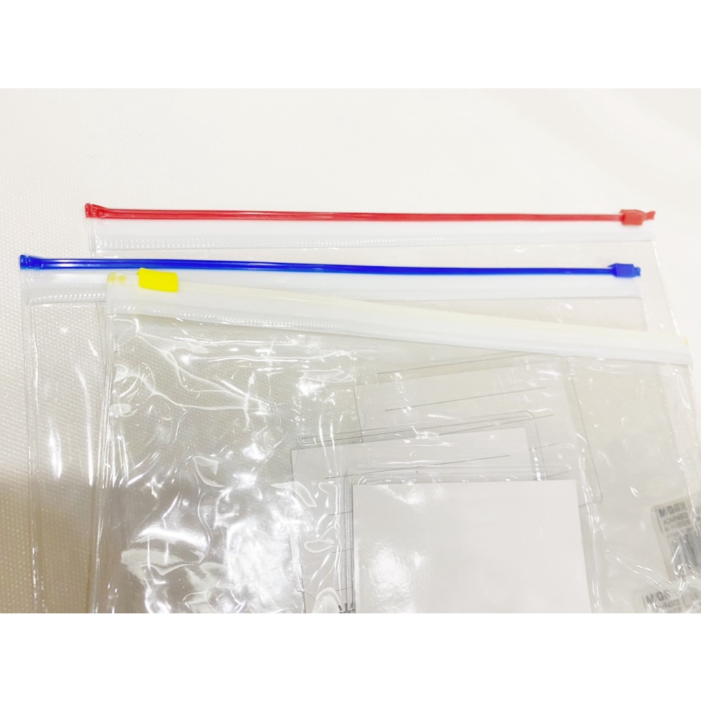 Túi zip kéo A5 M&G 94503-Bìa nhựa hồ sơ zip kéo miệng A5