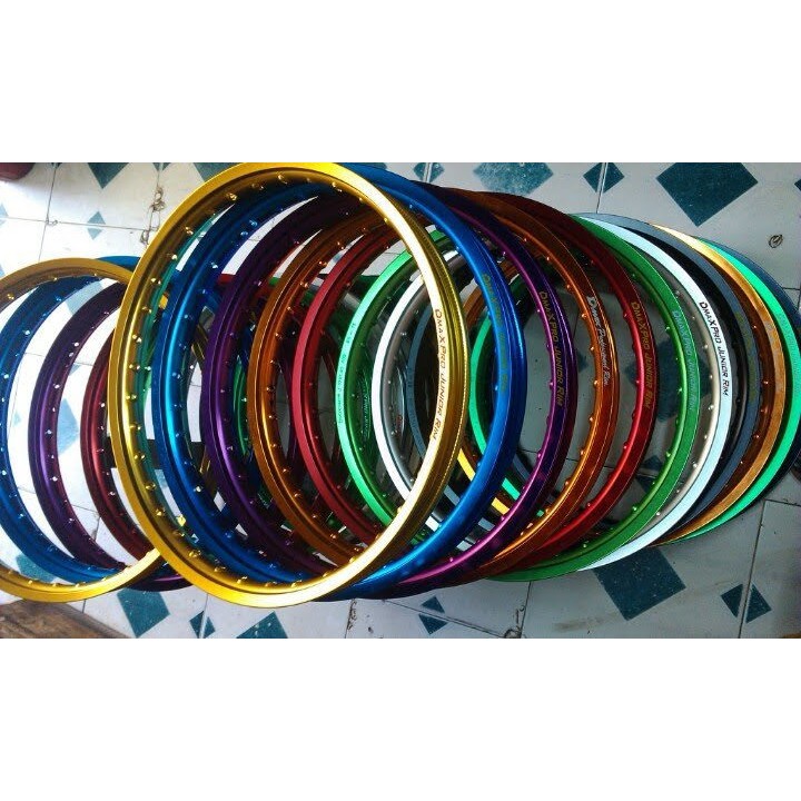 Bộ đùm căm Crom niềng nhôm Thái dành cho Exiter 150 bản 1.4
