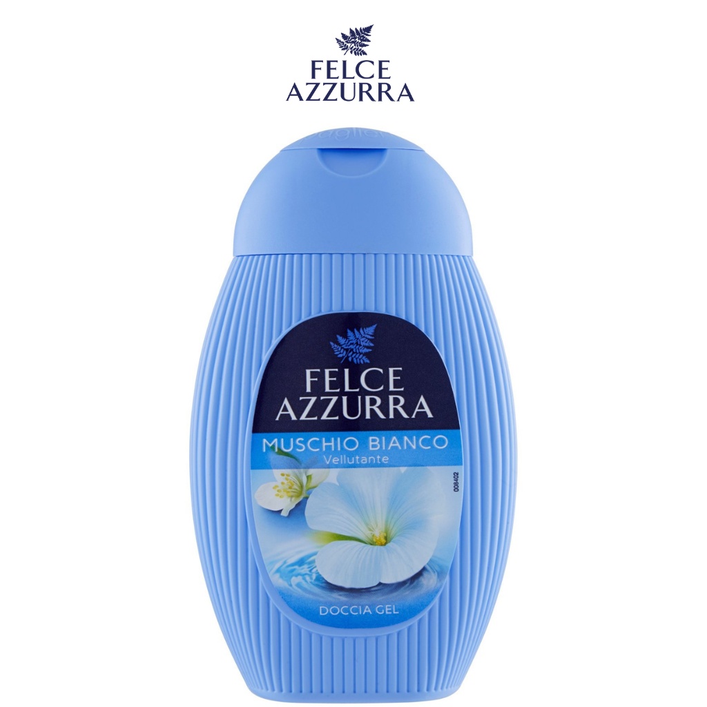 Sữa Tắm FELCE AZZURRA Muschio Bianco Hương Nước Hoa Xạ Hương Trắng &amp; Hổ Phách Dưỡng Ẩm 250ML - 8001280029882