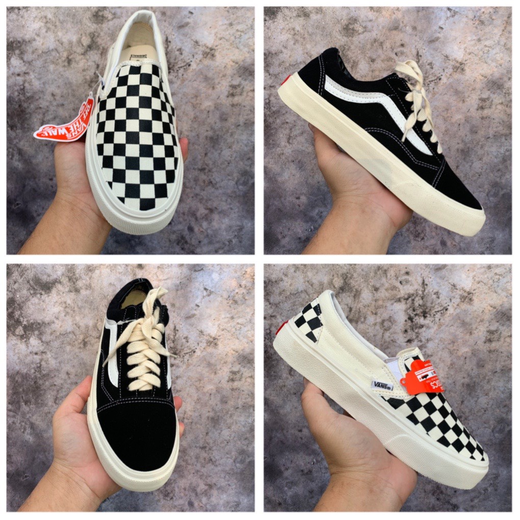 🍓 GIÀY VANS ĐEN , CARO , giày sneaker van vault dáng lười slip on 🤙🏻