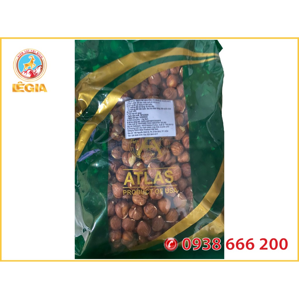 QUẢ PHỈ NGUYÊN VỎ - WHOLE HAZELNUT 1KG