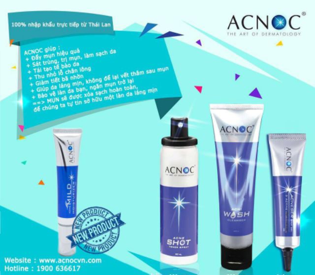 Gel Chấm Mụn ACNOC Thái Lan (ko hết trả tiền lại)