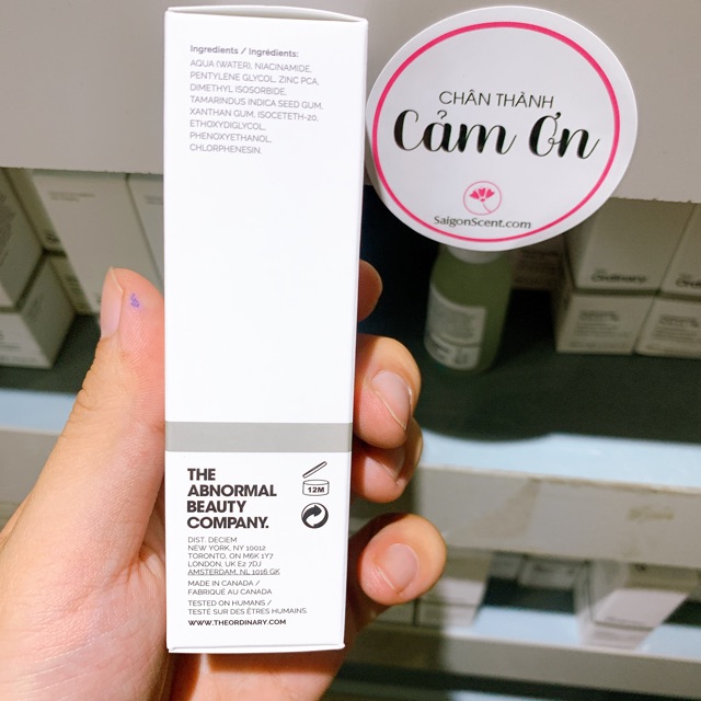 [Mã SKAMPUSH9 giảm 10% đơn 200K] Tinh chất giảm mụn The Ordinary Niacinamide 10% + Zinc 1% ( 30mL )