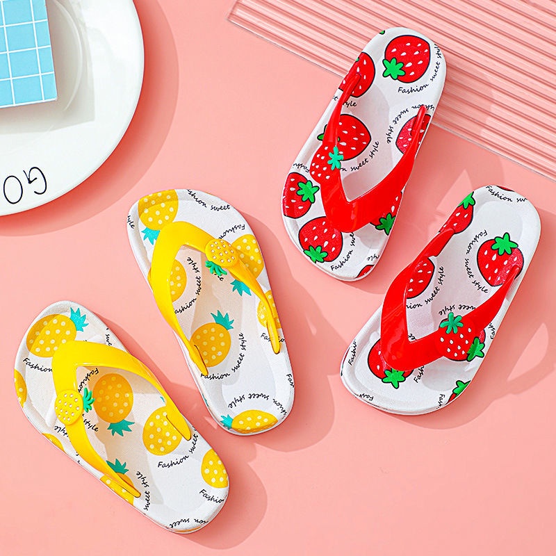 Dép Xỏ Ngón Đi Biển Phong Cách Hoạt Hình Dễ Thương Thời Trang Mới 2022 Dành Cho Bé Gái