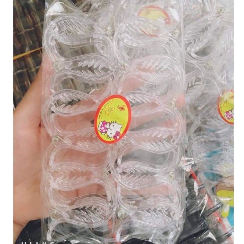 Set 12 Kẹp Tóc Càng Cua 3 Răng