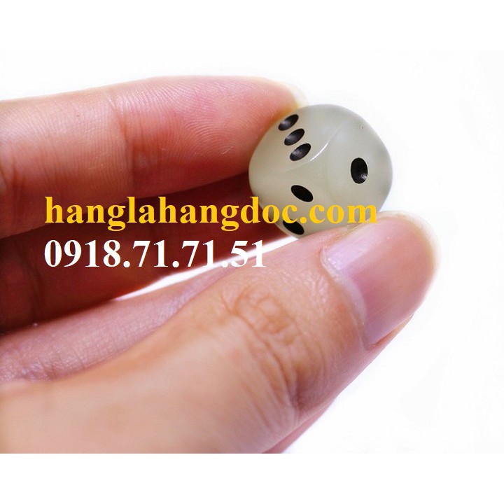 Xí ngầu xúc xắc dạ quang 14mm, phát sáng trong đêm độc đáo & tiện dụng