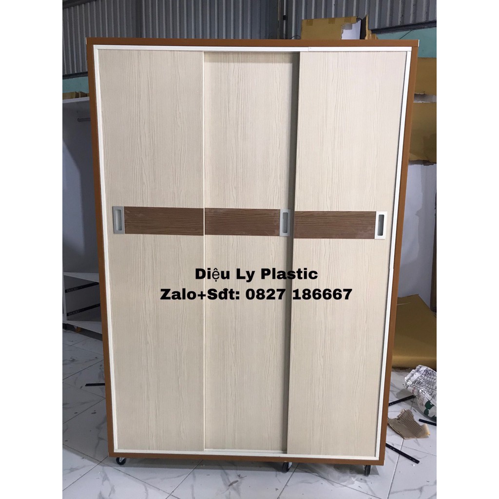 tủ quàn áo nhựa đài loan cửa lùa dán chỉ cực đẹp giá rẻ freeship