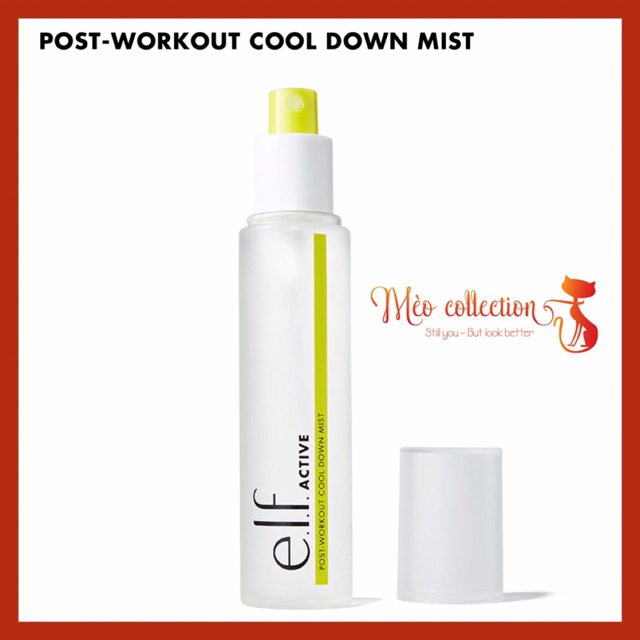Xịt khoáng và cố định makeup ELF - Post-workout Cool Down Mist 80ml