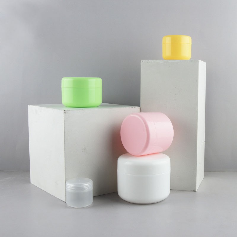 10g-50g Nhựa Tròn Hộp Kem Dùng Thử Đóng Chai Lọ Kem Bao Bì Mỹ Phẩm Đóng Gói Phụ Hộp Đựng Thuốc