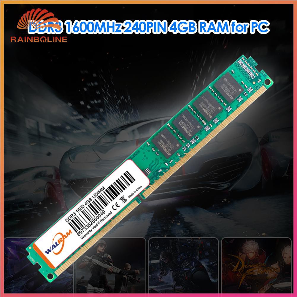 Mô Đun Bộ Nhớ Ram Pc3-12800 240 Pin 4gb Ddr3 1600mhz Ddriii Cho Máy Tính Bàn | BigBuy360 - bigbuy360.vn